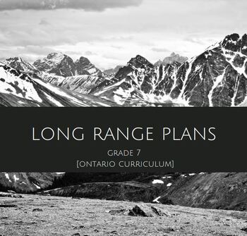 Preview of Grade 7 Long Range Plan - Ontario Curriculum
