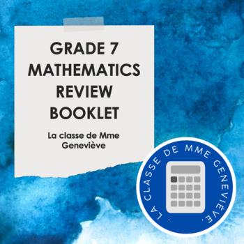 Preview of Grade 7 MATH REVIEW PACKAGE