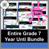 Entire Grade 7 Math Year Unit with EDITABLE Assessments - 
