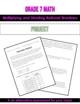 Preview of Grade 7 Math - Multiplying and Dividing Rational Numbers Project