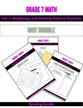 Preview of Grade 7 Math - Unit 2: Multiplying and Dividing Rational Numbers 