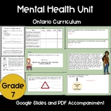 Grade 7 Mental Health Unit