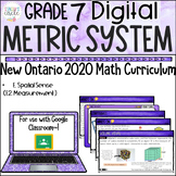 Grade 7 Measurement Metric System & Volume New Ontario Mat