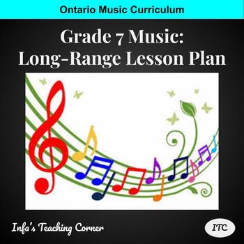 Preview of Grade 7 Music Long-Range Lesson Plan