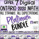 Grade 7 NEW Ontario Math Full Year Digital Slides Platinum