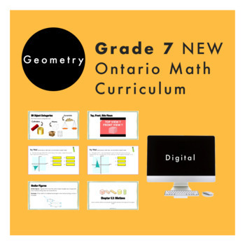 Preview of Grade 7 Ontario Math - Geometry Curriculum - Digital Google Slides+Form