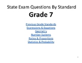 Grade 7 NYS Math Exam Questions By Standard