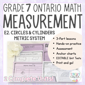 Preview of Grade 7 Measurement New Ontario Math Curriculum
