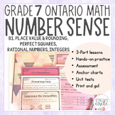 Grade 7 Number Sense Unit NEW Ontario Math : B Number