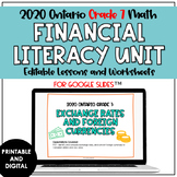 Grade 7 Ontario Math Financial Literacy | Digital Lessons 