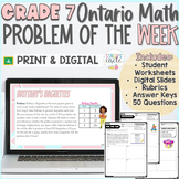 Grade 7 Ontario Math Problem of the Week | Math Warmup | D