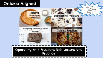 Preview of Grade 7 Operating with Fractions Unit Lessons + Practice