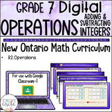 Grade 7 Operations Addition & Subtraction of Integers 2020