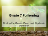 Grade 7 Patterning Unit- Lessons, Practice and Assemement