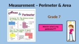 Grade 7 Perimeter, area, volumes, capacity of 2D & 3D shap
