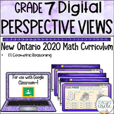 Grade 7 Perspective Views Digital Google Slides NEW Ontario Math