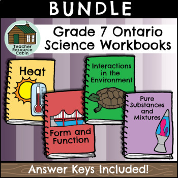 Preview of Grade 7 Science Workbooks (NEW 2022 Ontario Curriculum)