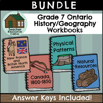 Preview of Grade 7 Ontario History and Geography Workbooks