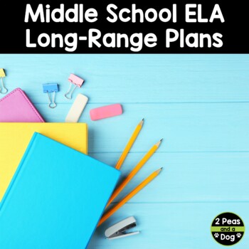 Preview of Middle School ELA Scope and Sequence Pacing Guide