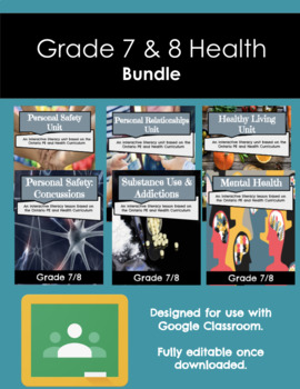 Preview of Grade 7 and 8 Health Lessons and Mini-Units ~ Bundle