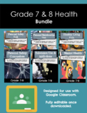 Grade 7 and 8 Health Lessons and Mini-Units ~ Bundle