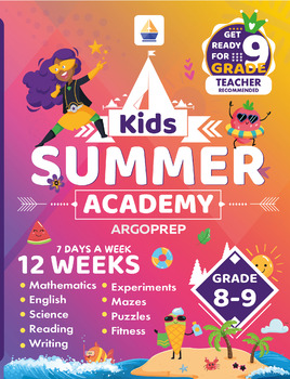 Preview of Grade 8-9: Kids Summer Academy Workbook (289 page eBook | Award-winning series)