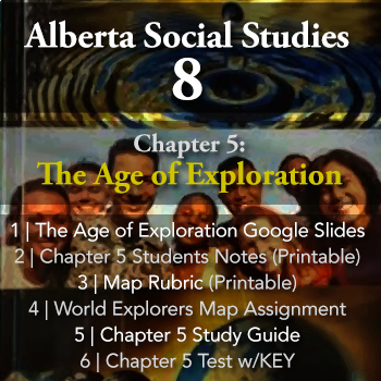 Preview of Grade 8 Alberta Social Studies Chapter 5: The Age of Exploration