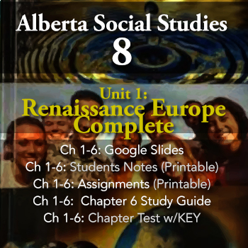 Preview of Grade 8 Alberta Social Studies Unit 1: Renaissance Europe
