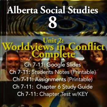 Preview of Grade 8 Alberta Social Studies Unit 2: Worldviews in Conflict