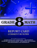 Grade 8 Bundle: Math and Language Comment Builder