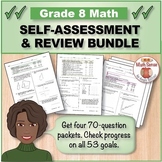 8th-9th Grade Math Self-Assessment BUNDLE, Forms A-D | Pre