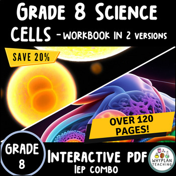 Preview of Grade 8 Cells - Ontario Science Unit Student Workbook + IEP Version