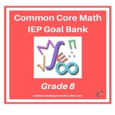 Grade 8 Common Core Math IEP Goal Bank