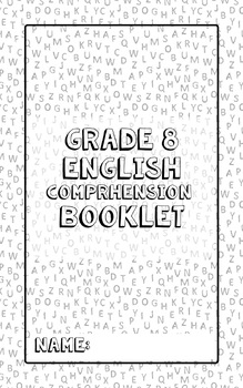 Preview of Grade 8 Comprehension Booklet and Memo