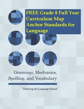 Preview of Grade 8 Curriculum Map | Anchor Standards for Language