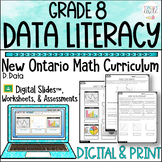 Grade 8 Ontario Math Data Literacy Digital Slides Workshee