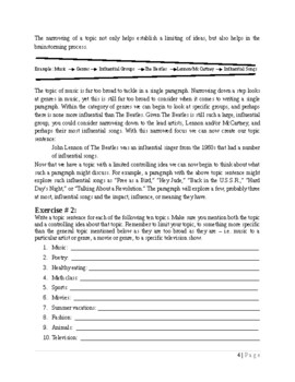 teaching essay writing grade 8