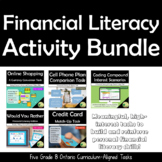 Grade 8 Financial Literacy Activity Bundle (Ontario Curric