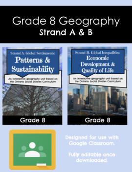 Preview of Grade 8 Geography Bundle (Strand A & Strand B)