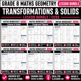 Grade 8 Geometry Lesson Bundle | Common Core Math | CCSS Aligned