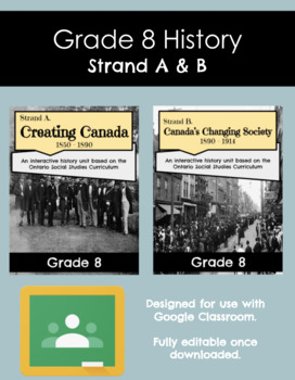 Preview of Grade 8 History Bundle (Strand A and Strand B)