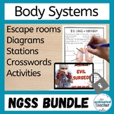 Grade 8 Human Body Systems Bundle NGSS Science Aligned