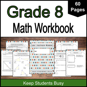 Preview of Grade 8 Math Independent Workbook [60 Pages]