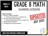 Grade 8 Math - Numbers: Integers (New Ontario Math Curricu