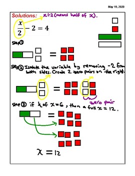 Grade 8 Math Notes Mathlinks 10.3 by Taylor Brezinsky | TPT