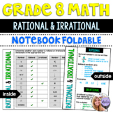 Grade 8 Math - Rational and Irrational Numbers Foldable fo