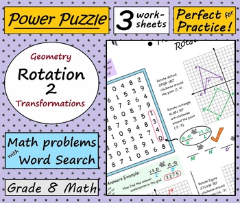 Preview of Grade 8 Math: Rotation 2 (Geometry) - bundled set of 3