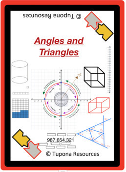 Preview of Grade 8 Math Unit 10 Angles and Triangles (PLUS A BONUS UNIT!)