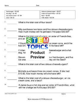 grade 8 math worksheets 736 pages full year by stemtopics tpt