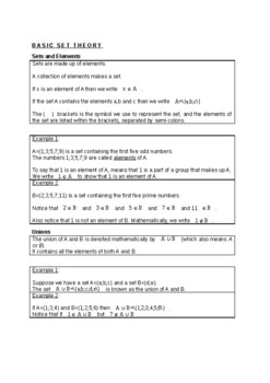 Preview of Grade 8 Maths - The Number System - Integers - Notes and Worksheet